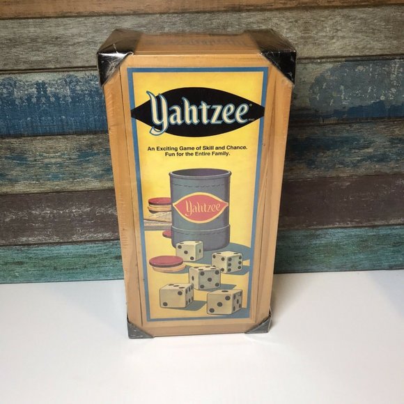 Hasbro Games Yahtzee Wood Box Nostalgia Games Series Newsealed Poshmark